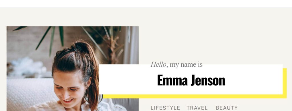Emma Johnson Page screenshot