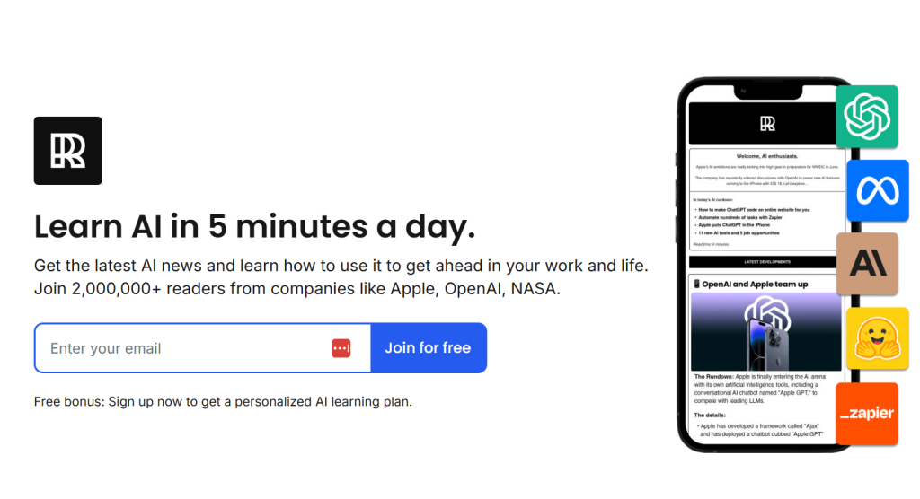 1 Set up Rundown AI - Enter Email